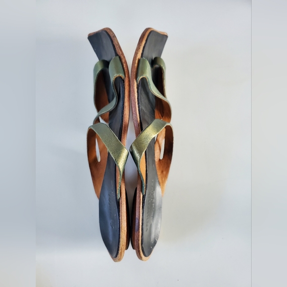 Cydwoq BAZAAR Handmade Leather Slide Toe Loop Sandals Size 41 US 10 - Picture 9 of 15